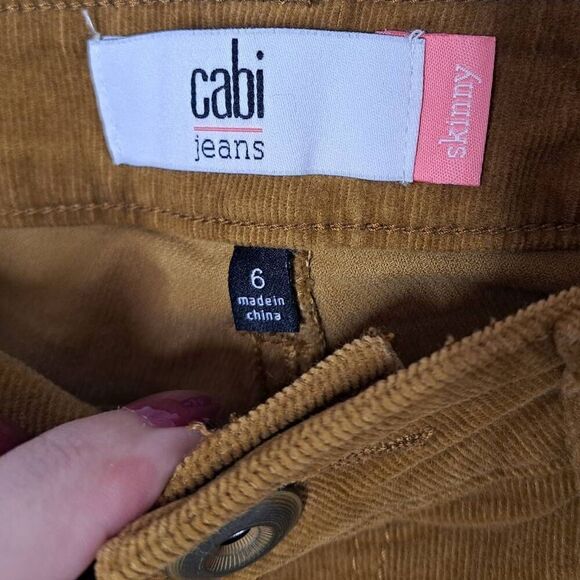 Cabi Women's Umber Skinny Cords Style 3197 Corduroy Pants size 6 - Picture 8 of 9